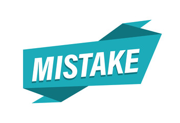 Mistake banner vector image