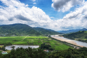 Seomjingang and Hadong Rice paddies