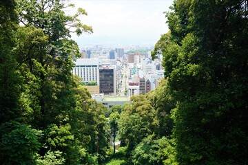 Obraz na płótnie Canvas 愛媛県 松山市 街並み 松山城からの眺望
