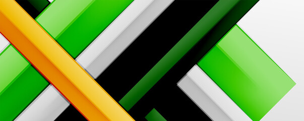 Multicolored lines background. Design template for business or technology presentations, internet posters or web brochure covers