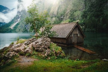 Königssee Obersee und Fischunkelalm