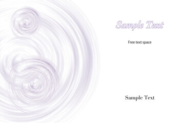 フレーム素材　シンプルな渦の模様　バイオレット