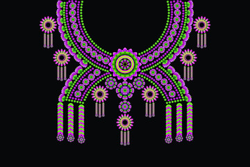 Embroidery Necklace Designs for Womens Fashion Backgrounds, Wallpaper, Clothing, Native Designs, Graphic Designs