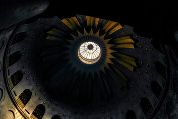 The dome of the church of the Holy Sepulchre in Jerusalem