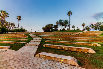 The modern amphitheatre in Jaffa in Israel