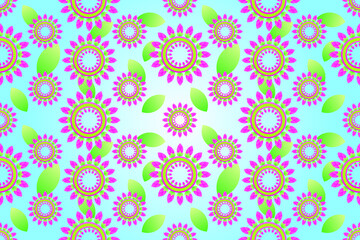 Fototapeta na wymiar Seamless Traditional Background Design Native Pattern Floral Pattern Nature Graphic Pattern