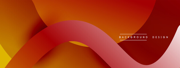Abstract overlapping lines and circles geometric background with gradient colors