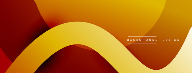 Abstract overlapping lines and circles geometric background with gradient colors