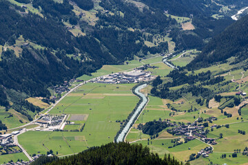 Blick ins Tal von Matrei, Österreich 