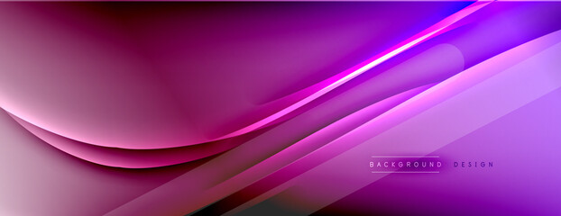 Abstract background. Shadow lines on bright shiny gradient background.