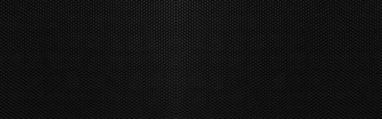 Panorama of Black plastic doormat texture and background seamless - obrazy, fototapety, plakaty