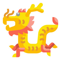 dragon flat icon