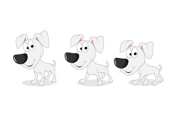 cute dog animal cartoon vector illustration