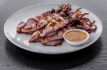 Grilled squid favorite seafood