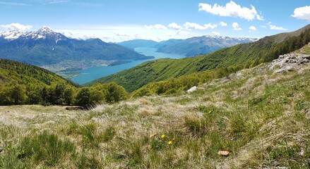 Lago Como in Italien Panorama