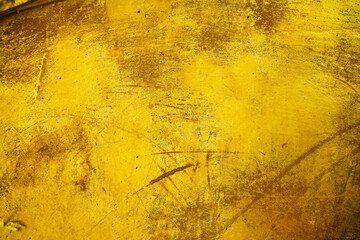Old gold background or texture and Gradients shadow with scratches