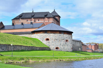 Naklejka premium Wonderful old architecture of Hameenlinna