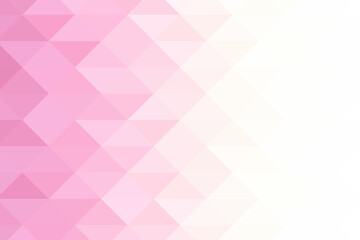 Abstract geometric background. Triangular pixelation. Mosaic, pink gradient.