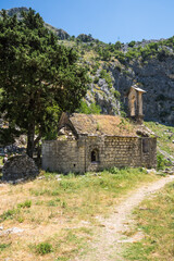 Fototapeta na wymiar Old church in mountains