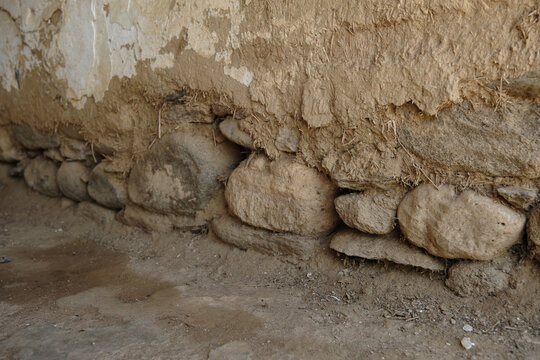 Adobe Wall Close Up