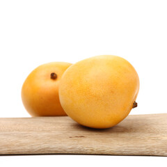 mangos on a white background 