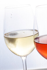 two glasses of wine