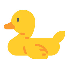 rubber duck flat icon