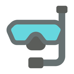 snorkel flat icon