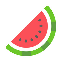 watermelon flat icon