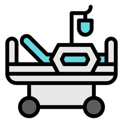 patient filled outline icon
