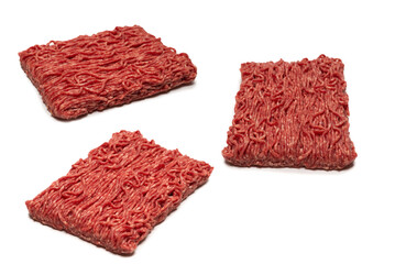 Chopped meat background. Top view.