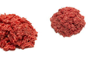 Chopped meat background. Top view.