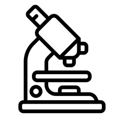 microscope outline icon