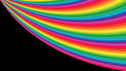 Abstract rainbow vector background, copy space, flat design.