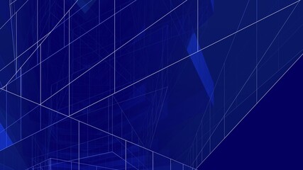 abstract architectural drawing 3d