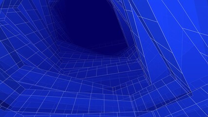 abstract architectural drawing 3d