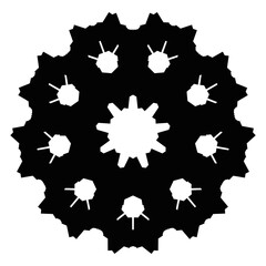 circle abstrack pattern simple and modern