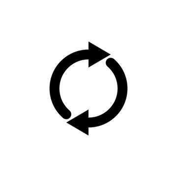 Rotation arrows icon. Vector Illustration for mobile concept and web design.