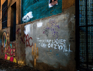 graffiti on the wall