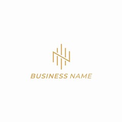 logo design line letter N and Z