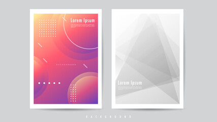 Graphic illustrations set, Flat design minimal style  template for content online , illustration Vector EPS 10