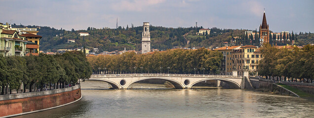 Verona river bridge