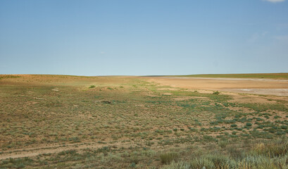 The landscape of steppe Kalmyk, © Fanfo