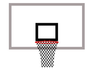 A basketball Net and backboard © Roger Utting