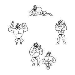 ファーストフーダーレスラー_セット