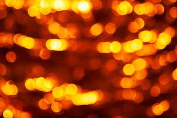 Defocused gold abstract christmas background. Festive luxury abstract background.