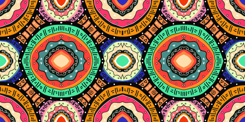 Stunning geometric background.contemporary tribal style seamless pattern.pattern ethnic graphic design print.Henna Mandala.Tribal African Inspired Pattern.carpet,wallpaper,wrapping,embroidery sty