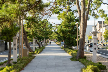 住民に愛される参道