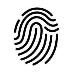 Fingerprint Scan Icons stock illustration