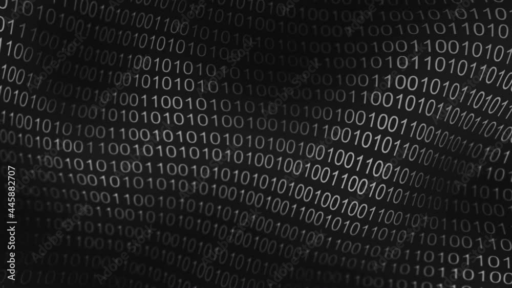 Fototapete blue code wave background for business concept. data binary code network. software background with d